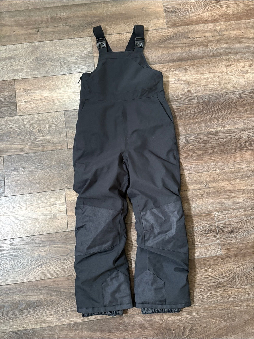 Black Kids Large Insulated Waterproof Snow Bib Ski Pants All in Motion like new